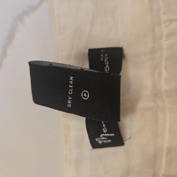 Mercer & Madison Linen Embroidered Ribbon Boho Cottage Skirt White Size 4 - Picture 8 of 8